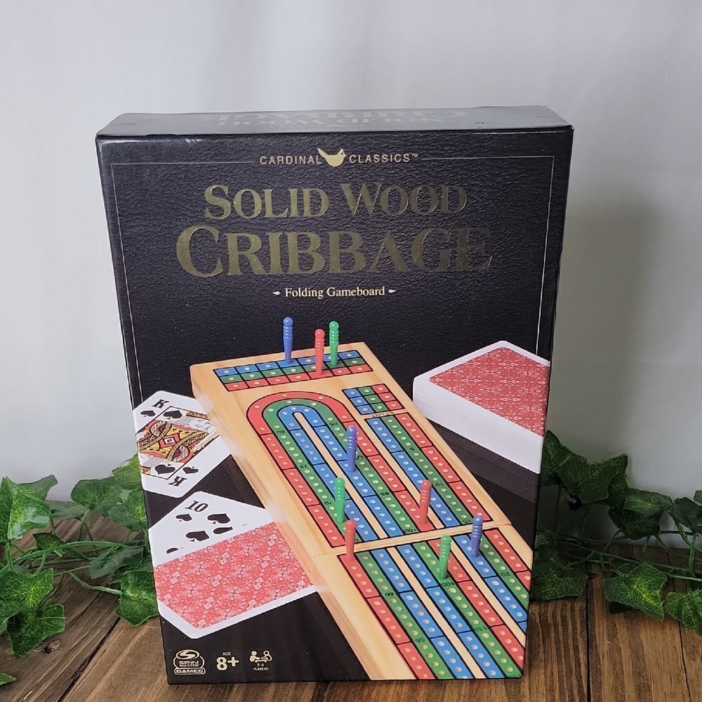Solid Wood Cribbage Gameboard. New With Tag And Sealed.